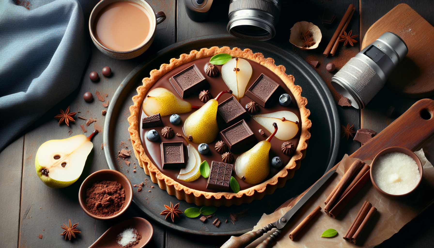 crostata cioccolato e pere